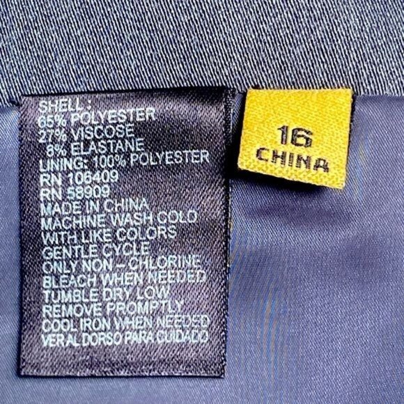 Alex Marie Gray Pencil Skirt Button Accents Size 16 Lining Business Wear Designe - Picture 7 of 12